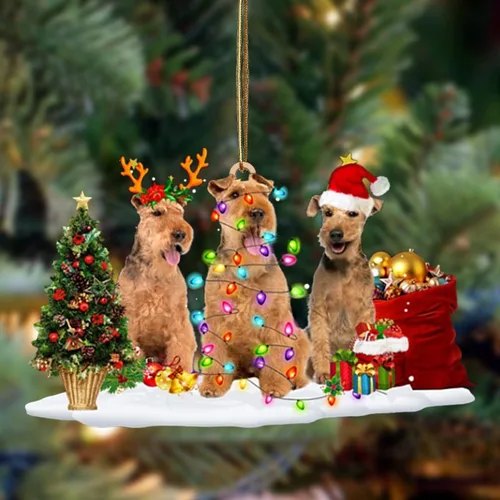 Vista 45 de Nazenti Adorno de Navidad personalizado con amigos Affenpinscher – Adorno de perro personalizado para amantes de las mascotas, acrílico plano