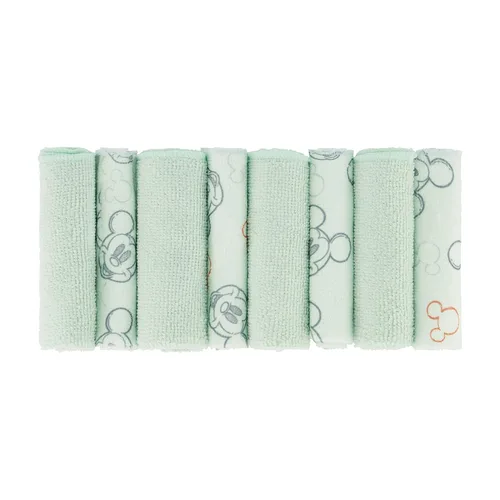 Vista 3 de Disney Cudlie - Toallas para bebé con personajes de guardería, paquete de 8 paños para baño y artículos de bebé para recién nacidos