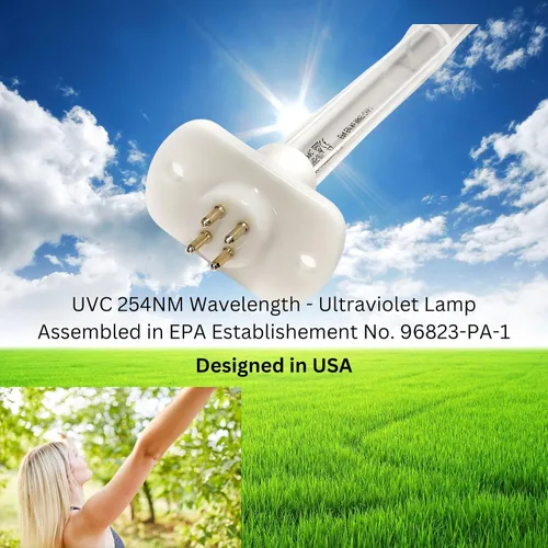 Vista 4 de LSE Lighting UCP-16013 Lámpara UV equivalente para UC18S15-24 Purificador de bobina UV de 15 pulgadas Reemplazo ideal para sistemas que requieren