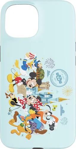 Vista 6 de Walt Disney World 50th Anniversary Mickey and Friends - Carcasa para iPhone 17, color azul