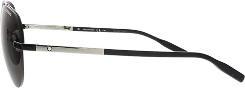 Vista 3 de Gafas de sol Montblanc MB 0018 S- 005 NegroGris Plata