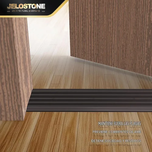 Vista 5 de 6" W x 1/4" H x 36" L - Commercial Aluminum Door Threshold(Dark Bronze Anodized)- Door Saddle- ADA accessible Barrier Free- Fire Rated- Door Bronce
