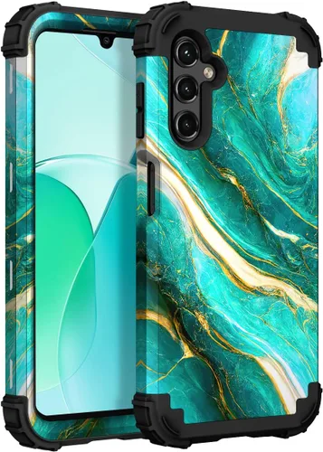 Vista 80 de Hocase Funda para Galaxy A37 5G, protección resistente a prueba de golpes, parachoques de goma de silicona suave+funda protectora híbrida