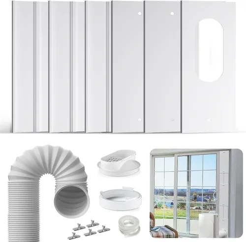 Vista 10 de Kit de ventilación portátil de ventana de CA con manguera