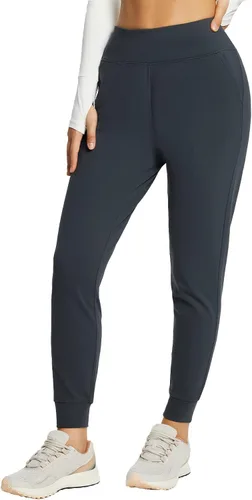 Vista 2 de BALEAF Pantalones con forro polar para mujer, resistentes al agua, pantalones térmicos para correr, senderismo