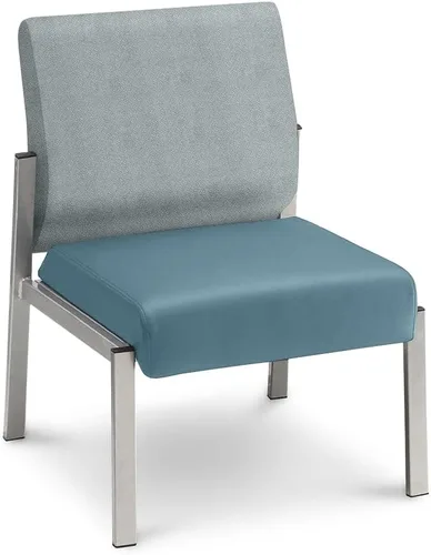 Vista 6 de NBF Silla de invitados de poliuretano sin brazos, asiento de recepción, color negro