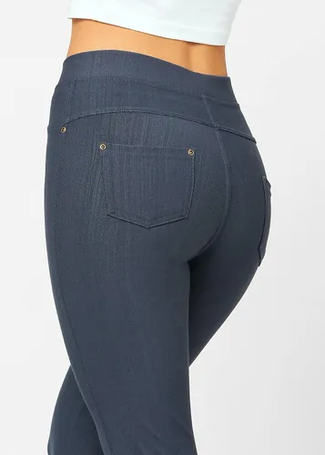 Vista 4 de Conceited Jeggings para mujer con bolsillos, cintura alta, control de abdomen, talla regular y grande