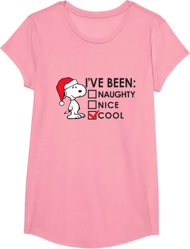Vista 32 de Peanuts - Camiseta de Navidad fresca de Snoopy, Azul Blanco