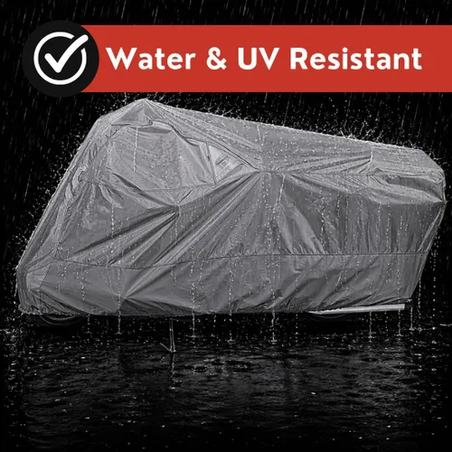 Vista 3 de Dowco Guardian 51223-07 WeatherAll Plus - Funda impermeable para motocicleta para interiores y exteriores, color gris, Cruiser