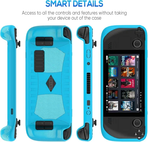 Vista 4 de YUANHOT - Funda protectora mejorada para cubierta de vapor con protector de pantalla, kit de accesorios de cubierta protectora de TPU suave