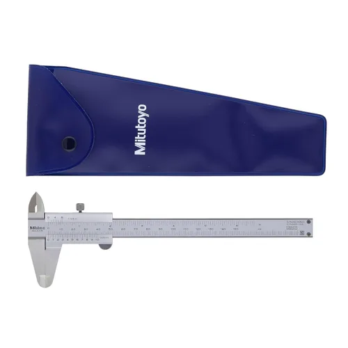 Vista 3 de Vernier, calibrador en sistema métrico. De Mitutoyo, 1 acero inoxidable