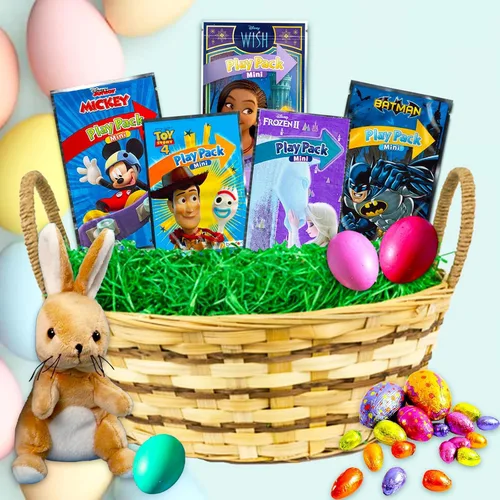 Vista 5 de Monster Jam Mini Party Favors Set para niños – Paquete con 24 mini paquetes de juego Monster Jam Grab n Go con páginas para colorear, calcomanías
