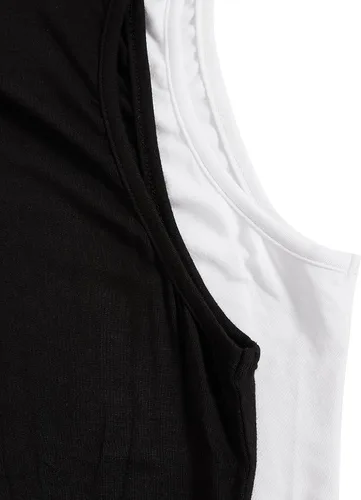 Vista 5 de Verdusa Camiseta sin mangas de cuello alto ajustado para mujer