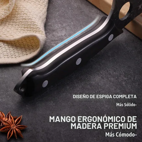 Vista 5 de Mossy Oak Cuchillo de carnicero forjado a mano