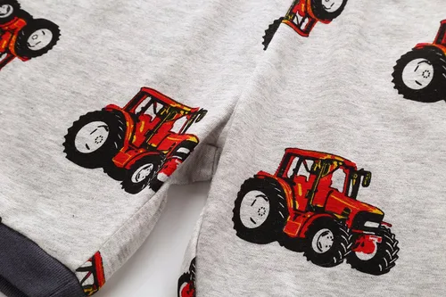 Vista 7 de Conjunto de pijama de manga corta para niños pequeños, 100% algodón, ropa de dormir para niños pequeños