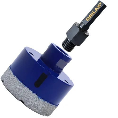 Vista 11 de Drilax Sierra perforadora de diamante de 1-1/2 pulgadas para amoladora angular, rosca de 5/8"-11, hormigón de porcelana de cuarzo de granito