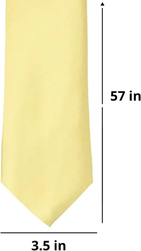 Vista 329 de tiemart Corbata de color sólido para hombre Longitud estándar