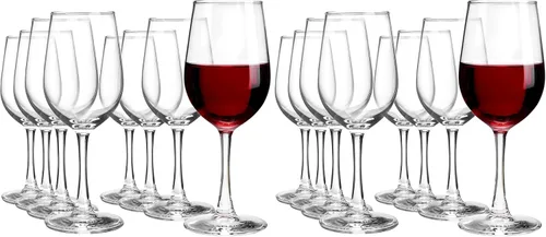 Vista 10 de UMI UMIZILI 12 onzas – Juego de 6, copas de vino tinto/blanco clásicas multiusos duraderas