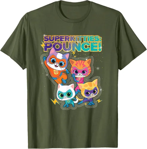 Vista 46 de Disney Junior SuperKitties Pounce! Camiseta de equipo completo, talla S