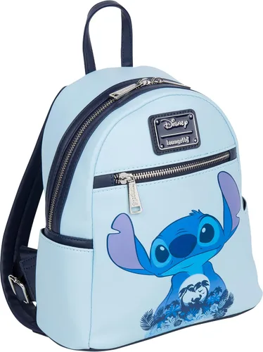 Vista 2 de Loungefly Mini mochila Disney Stitch, Azul, Mochila
