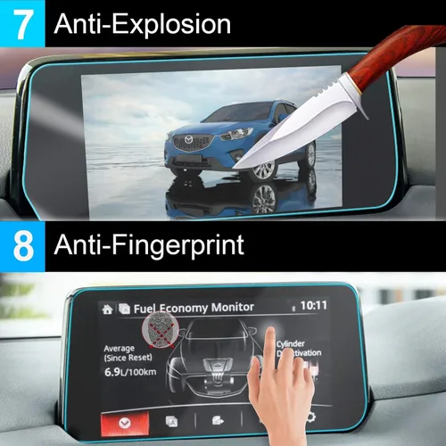 Vista 6 de TTCR-II para 2017 2018 2019 Mazda CX-5 Protector de pantalla de navegación de 7 pulgadas, para 2020 CX5 Sport Protector de pantalla Pantalla