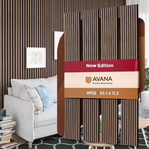 Vista 51 de Paquete de Muestras de Color de Paneles de Pared Acústicos Avana - Paneles de Madera Premium para Decoración de Paredes - Insonorización