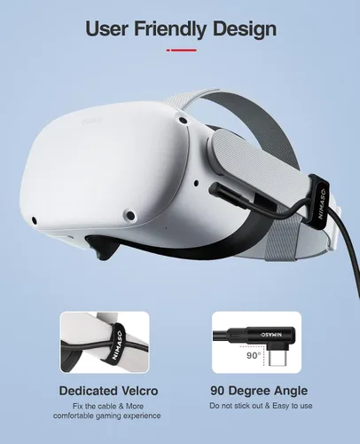 Vista 3 de NIMASO Cable de enlace USB 30 de 16 pies compatible con MetaOculus Quest 2 Quest1 transferencia de datos de PC de alta velocidad USB C a USB C