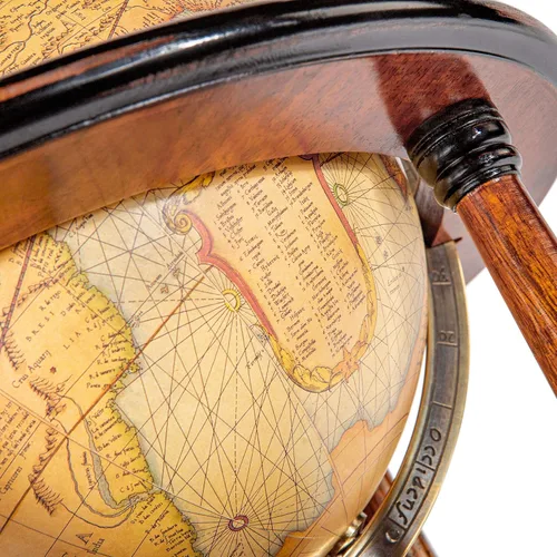Vista 4 de Authentic Models - Globo terrestre de Navigator's Terrestrial en nogal por Authentic Models - Globo mundial para oficina en casa con soporte