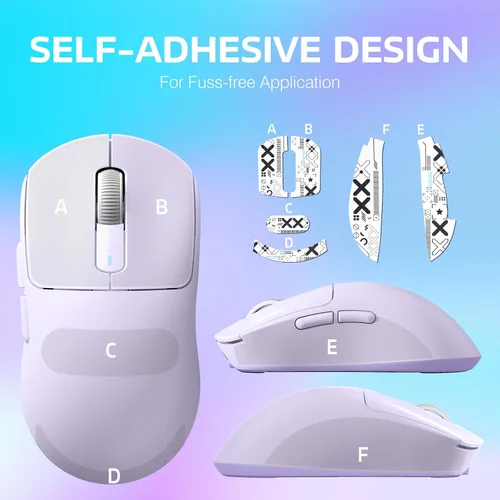 Vista 9 de ATTACK SHARK X3 Mouse inalámbrico para juegos, 1.73 oz Bluetooth2.4GUSB-C, mouse ergonómico para computadora, sensor PAW3395 26K DPI, duración