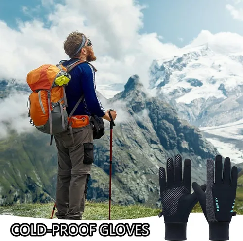 Vista 3 de Waterproof Insulated Glove, Windproof Cold Weather Gloves, Mens Biking Winter Glove of Cold Weather, Insulated Thermal Gloves, Cycling Thermal Men