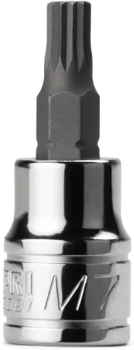 Vista 17 de Capri Tools 30057 XZN Dado de Broca Cuadrada Triple Extra Largo de 4mm con Impulsor de 1/4 Pulgadas