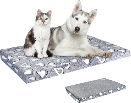 Vista 16 de VANKEAN - Tapete reversible para jaulas frío/cálido, impermeable, lavable, firme, S-XXL gris