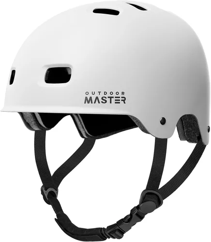 Vista 7 de OutdoorMaster Casco de Patineta y Ciclismo - Beetles Snug, Casco de Bicicleta para Adultos, Jóvenes y Niños - Dos Forros Extraíbles, Ventilación
