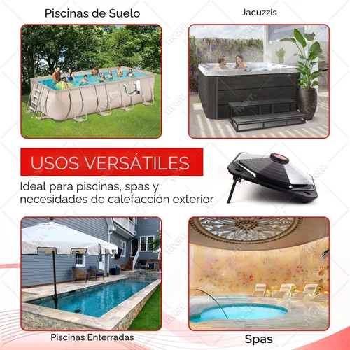 Vista 7 de Cúpula solar para calentador de piscina – SunCOIL negro para piscinas sobre el suelo e Intex – Kit de conexión gratuita y válvula desviadora
