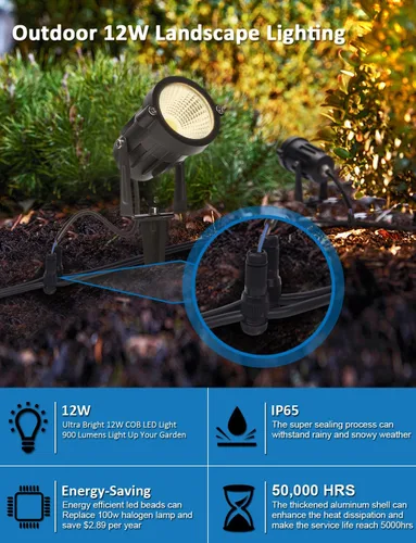 Vista 6 de SUNVIE Conector de cable de iluminación de paisaje Fastlock de bajo voltaje, conectores de cable de calibre 12-14 para luces de camino de paisaje