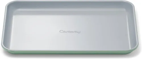 Vista 53 de Caraway Bandeja pequeña de cerámica antiadherente para hornear (9 x 13 pulgadas), no tóxica, sin PTFE ni PFOA, apta para horno, núcleo de acero Negro