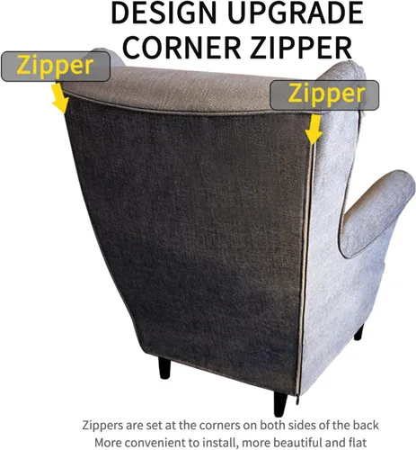 Vista 4 de Funda de sillón para silla IKEA Strandmon Wing, funda de sofá, 559-1