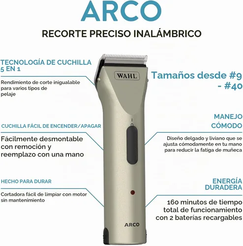 Vista 2 de Wahl arco Equina Professional Cordless Clipper Kit by Wahl Professional Animal # 8786 – 800