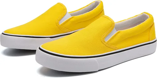 Vista 6 de Zapatos deportivos de lona para mujer, sin cordones, cómodos, bajos y planos, transpirables, acolchados, casuales a la moda