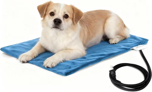 Vista 8 de MARUNDA Almohadilla térmica para mascotas, almohadilla térmica para gatos impermeable para interiores, temperatura constante automática, cable
