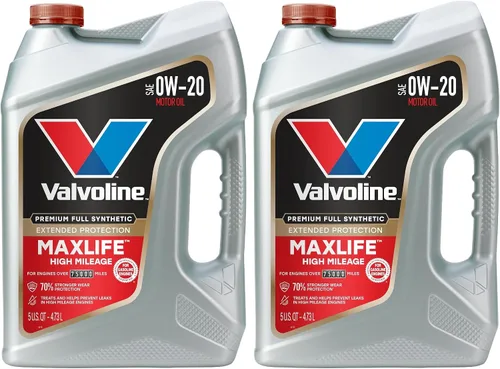 Vista 30 de Valvoline - Aceite de alto millaje 150 K con MaxLife Plus Technology, SAE 5W-20, 1 cuarto de galón