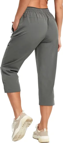Vista 3 de SPECIALMAGIC Womens Hiking Pants Lightweight Quick Dry Cargo Pants Water Resistant Travel Work Pant