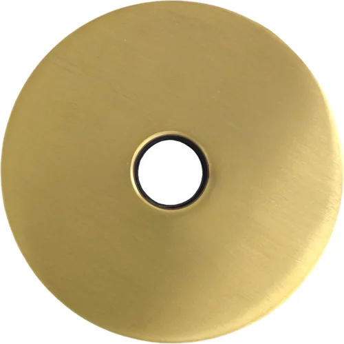 Vista 11 de Corla Brida de brazo de ducha moderna de gran tamaño de 4 pulgadas Placa de cubierta de escudo de repuesto universal (oro cepillado)