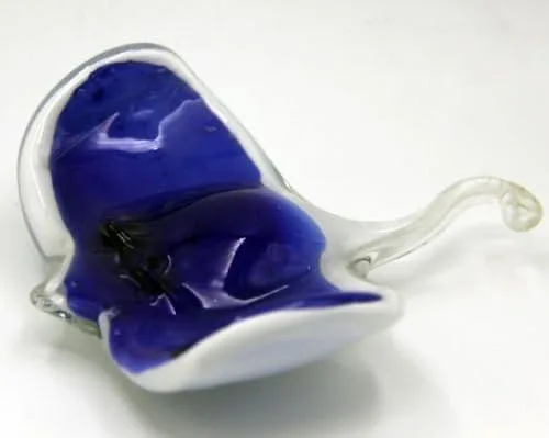 Vista 2 de Figura de pez mantarraya de cristal de Murano