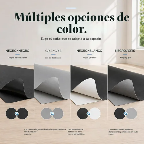 Vista 9 de ProStep by FlooringInc - Rollo reversible para pista de baile Marley, suelo de baile portátil de vinilo enrollable para ballet, jazz, moderno