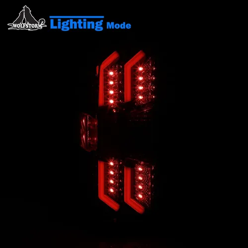 Vista 4 de WOLFSTORM Luces traseras LED para Chevy Silverado 1500 2014-2018, Chevy Silverado 2500/3500HD 2015-2018, no compatible con Silverado con luz trasera