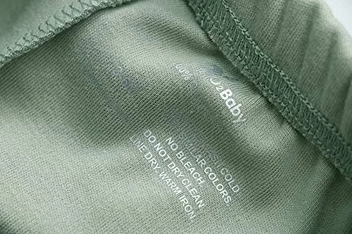 Vista 4 de O2 BABY Pantalones deportivos unisex de algodón orgánico para bebé, paquete de 3 unidades, leggings para recién nacidos