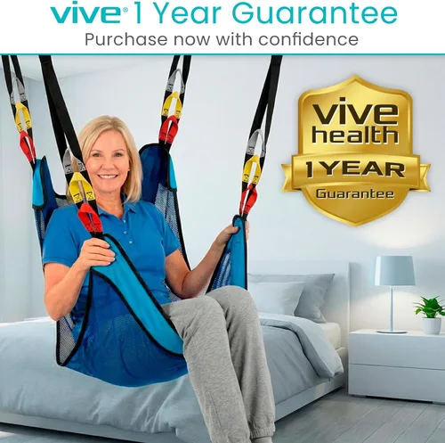 Vista 16 de Vive Patient Lift Sling - Eslinga de transferencia de malla para ducha y uso doméstico