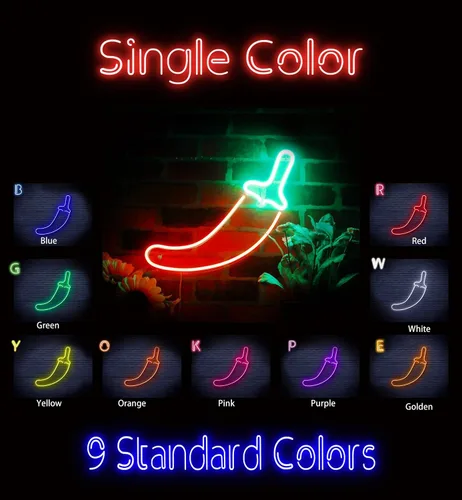 Vista 2 de ADVPRO Red Pepper Flex Silicone LED Neon Sign - Blue - st16s42-fnu0405-b