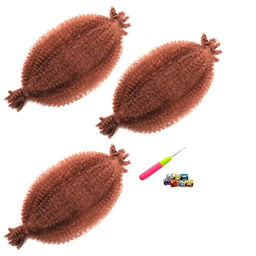 Vista 39 de Cabello para trenzar de 10 pulgadas para locs suaves sintéticos, trenzas de ganchillo Passion Spring Cuban Twist Hair Butterfly Loc Marley Twist